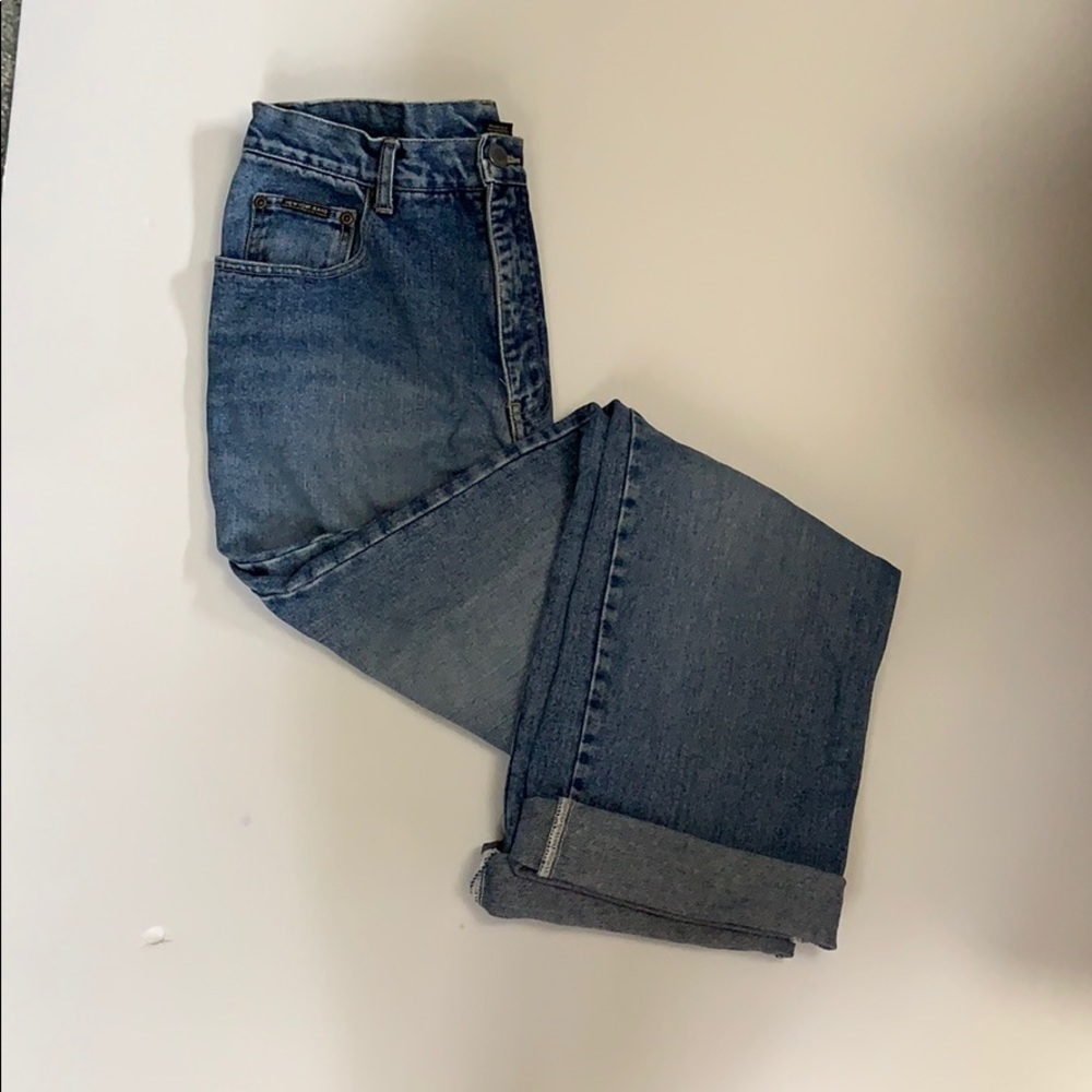 New York & Co.‎ Straight Leg Relaxed Fit Denim Boyfriend Jeans